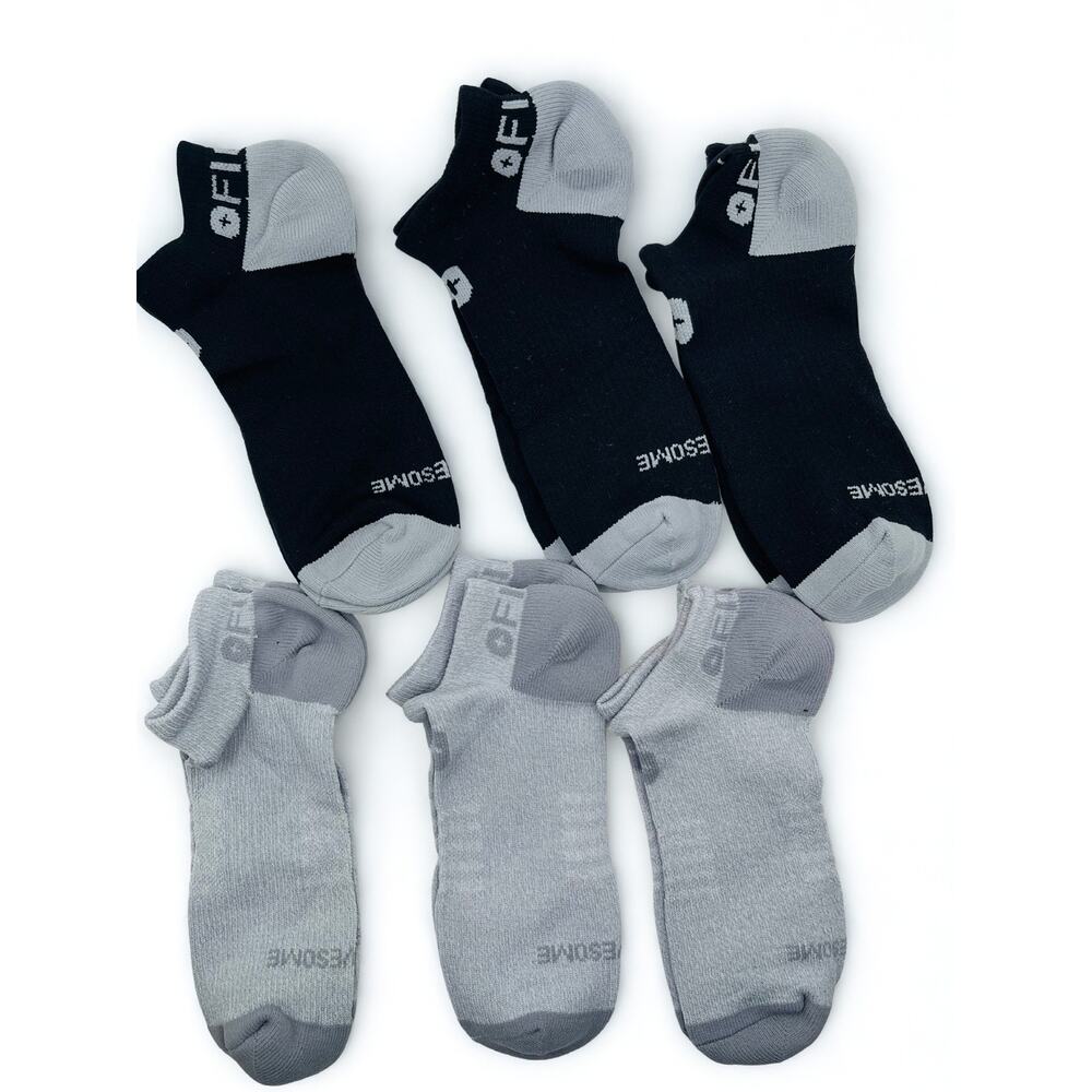 6 Pairs FIGS Compression  No-show Socks Size Large